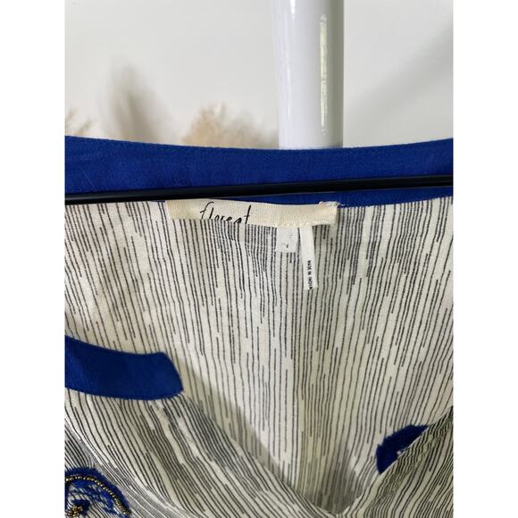 Anthropologie Floreat Lona Embroidered Tunic Top Large Bohemian Hippie - Picture 7 of 10